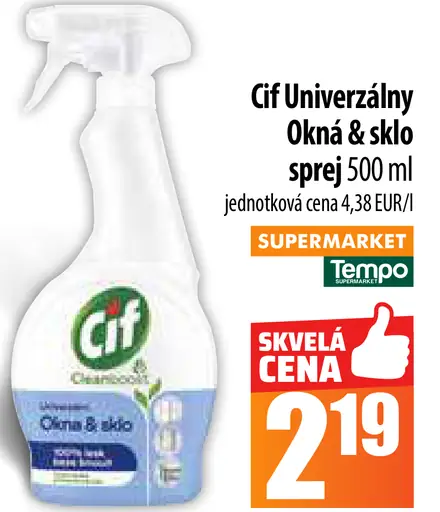 Cif Univerzálny Okna & sklo sprej