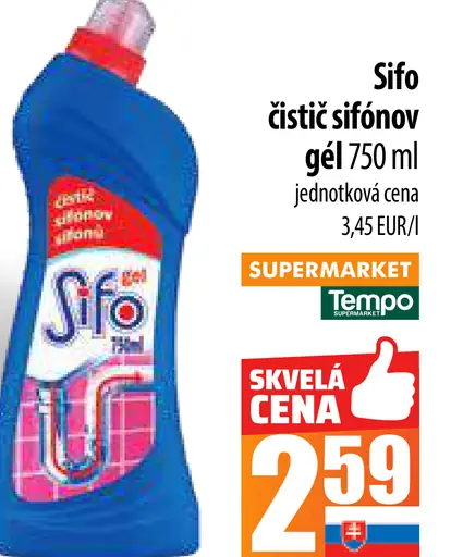 Sifo čistič sifónový gél