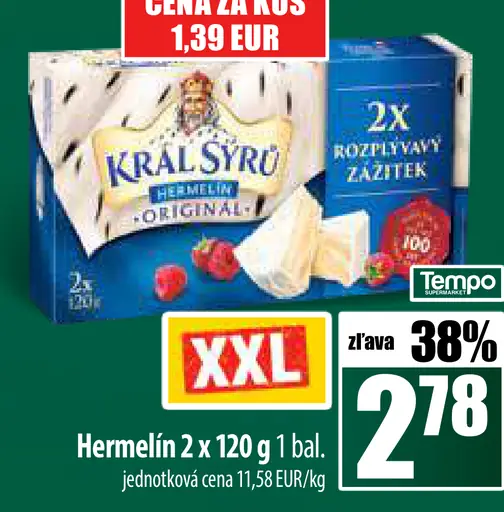 Kráľ sýru hermelín