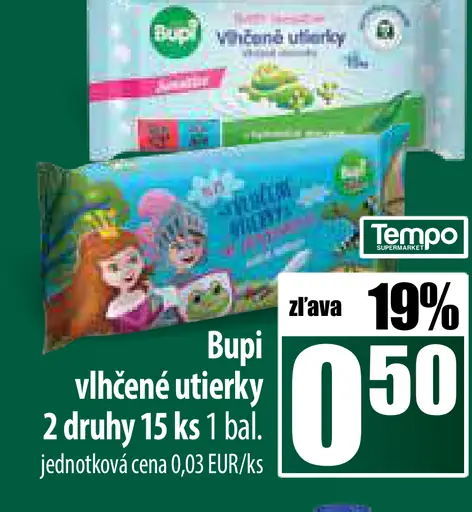 Bupi vlhčené utierky