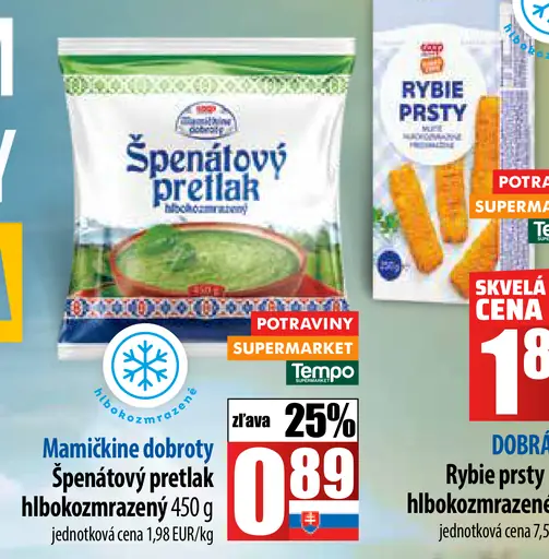 Mamkine dobroty Špenátový pretlak hlbokozmrazený