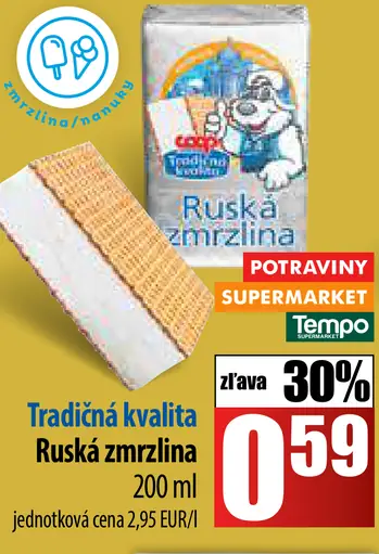 Tradičná kvalita Ruská zmrzlina