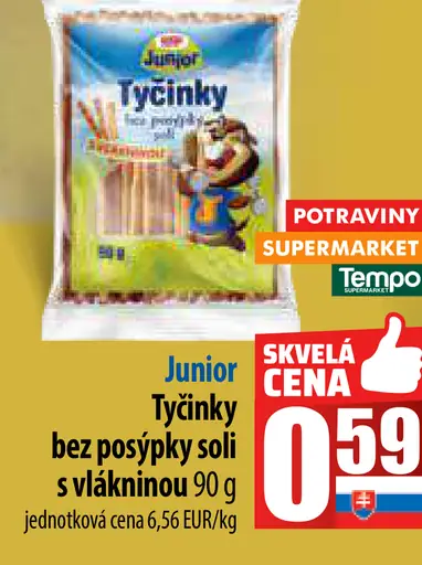 Junior Tyčinky bez posypky