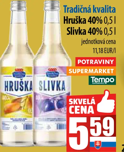 Tradičná kvalita Hruška 40% Slivka 40%