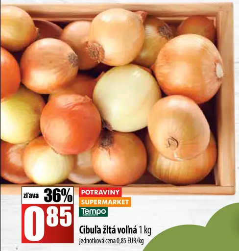 Cibuľa žltá voľná