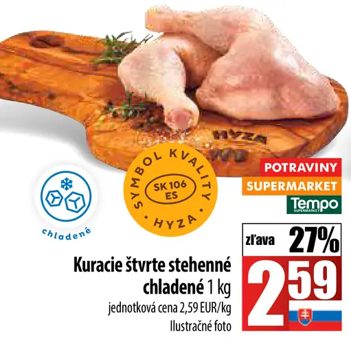 Kuracie stehnové štvrte