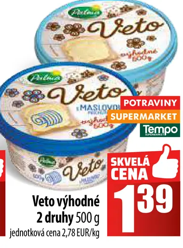 Veto maslová, maslová niesladká