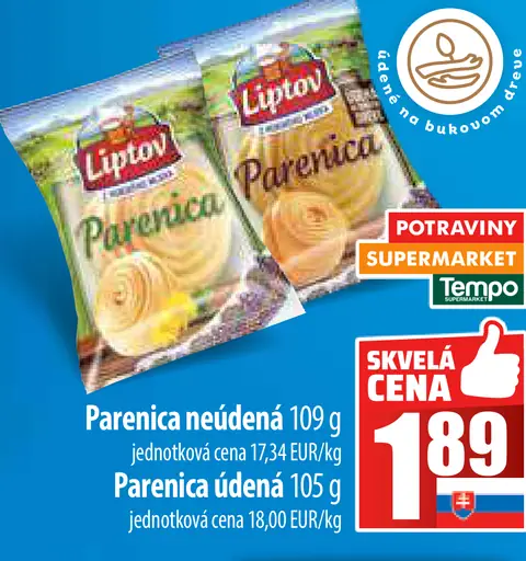 Parenica neúdená a údená