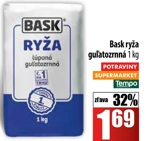 Bask ryža guľatozrnná