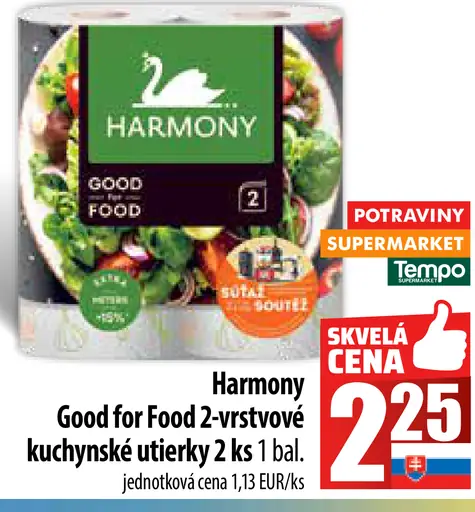Harmony Good for Food kuchynské utierky 2 vrstvy