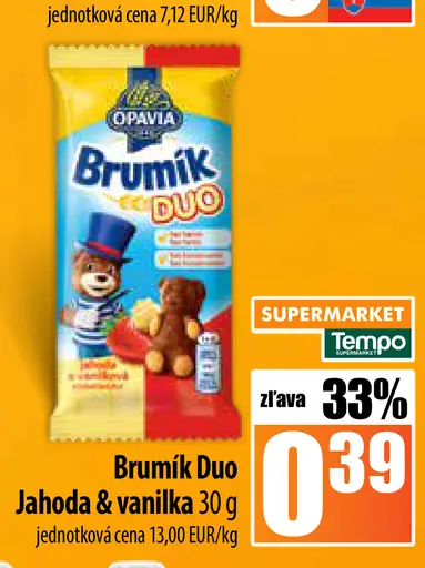 Opavia Brumík Duo Jahoda & vanilka