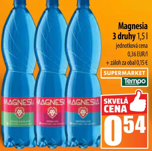 Magnesia jemná voda