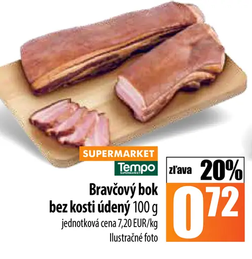 Bravčový bok bez kosti s kožou