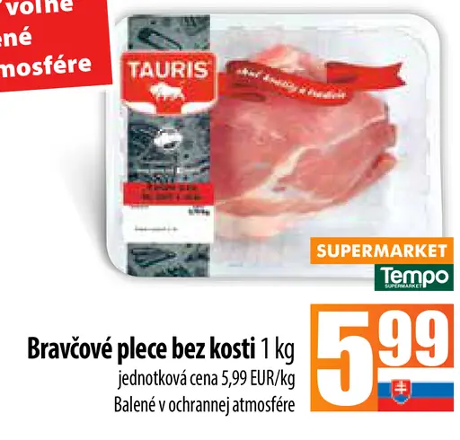 Bravčové plece bez kosti