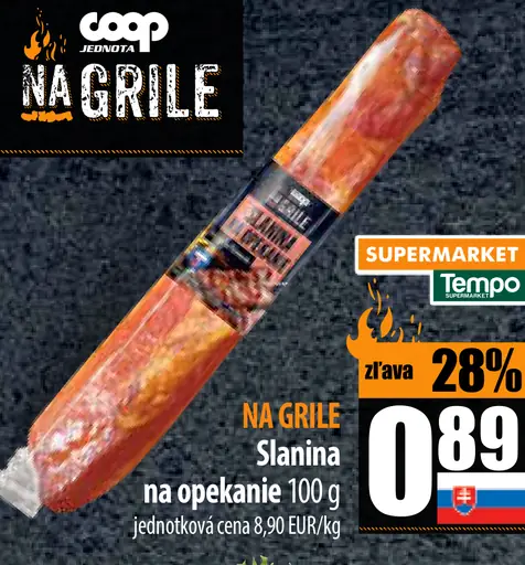 Na gril Slanina na opékanie