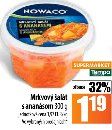 NOWACO Mrkv ový šalát s ananásom