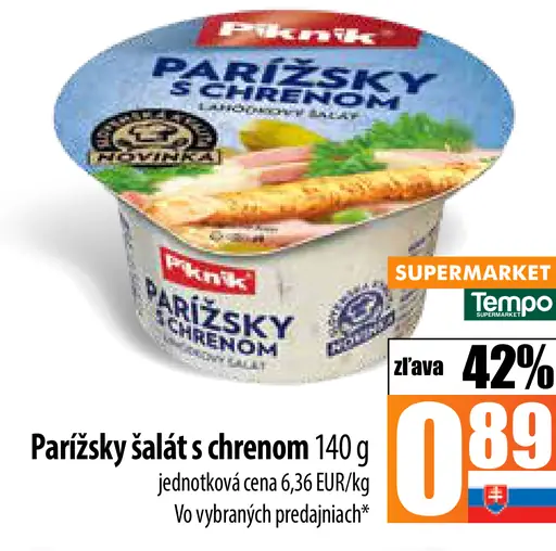 Plánik Parížsky šalát s chrenom