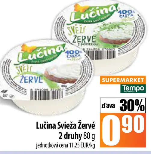 Lučnína Svieža Žervé 2 druhy