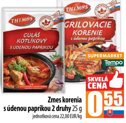 Thymos Grilovacie korenie s údenou paprikou
