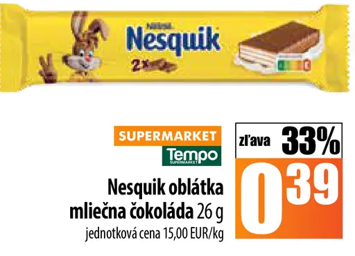 Nesquik oblátka mliečna čokoláda