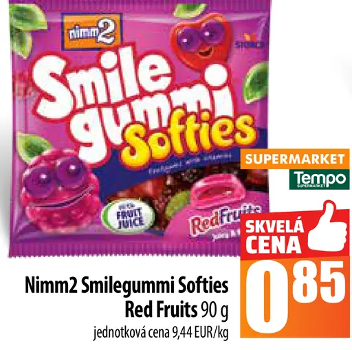 nimm2 Smilegummi Softies Red fruits bonbóny