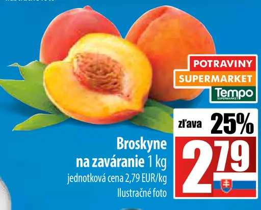 Broskyne na zaváranie