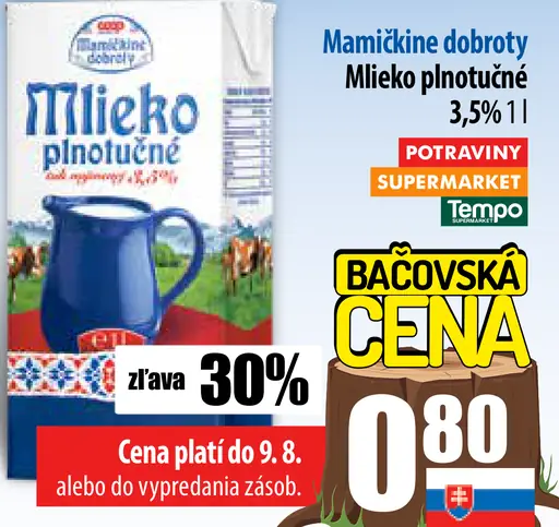 Mamičkine dobroty Mlieko plnotučné 3,5%