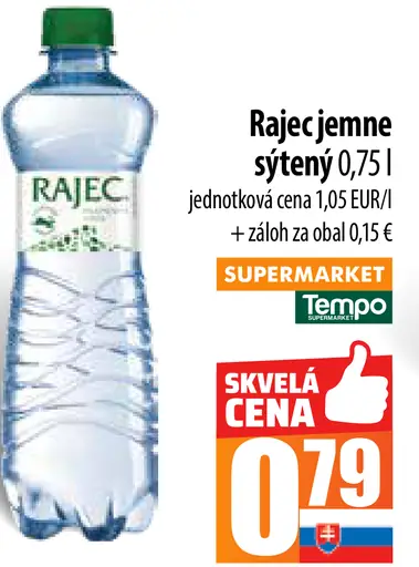 Rajec jemne sýtený
