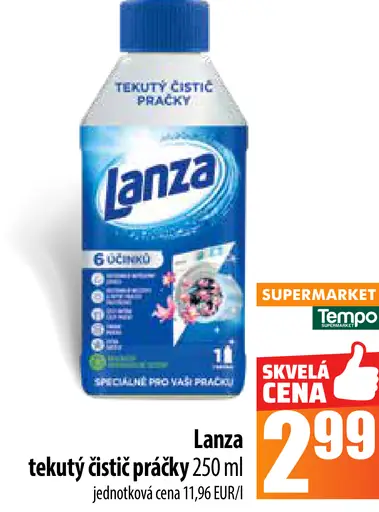 Lanza tekutý čistič práčky