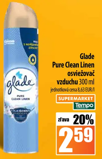 Glade Clean Linen Osviežovač vzduchu