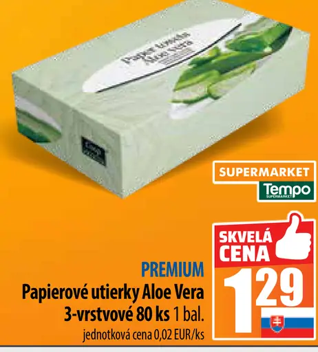 Papierové utierky Aloe Vera 3-vrstvové