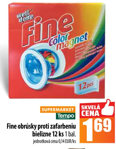 Fine obrúsky proti zafarbeniu bielizne
