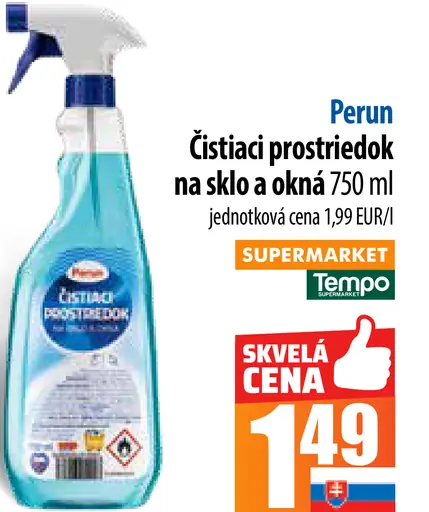 Perun Čistiaci prostriedok na sklo a okná