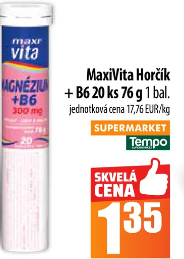 MaxiVita Horčík + B6