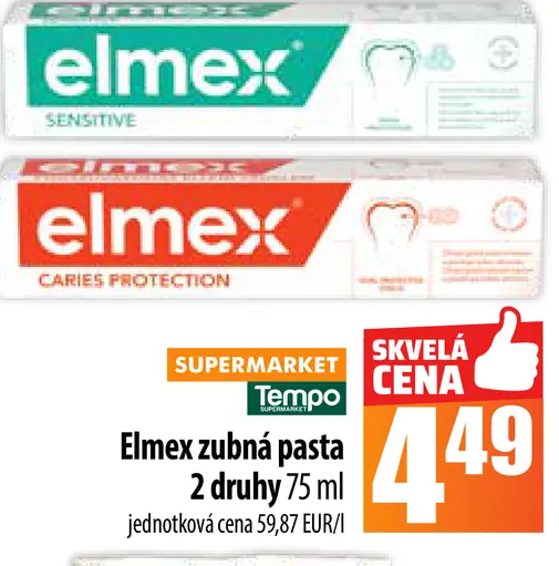 Elmex zubná pasta