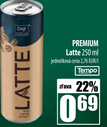 Coop PREMIUM Latte plechovka