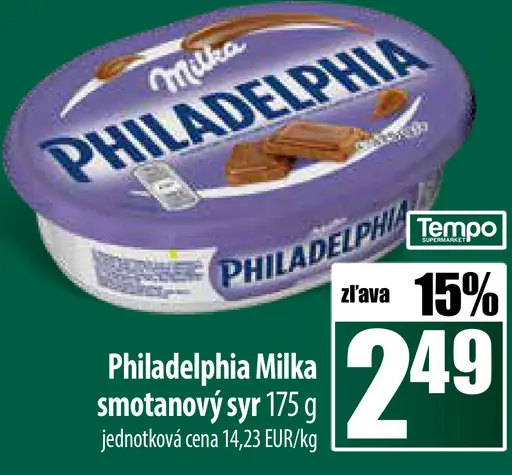 Philadelphia smotanový syr Milka
