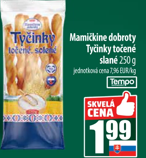 Mamičkine dobroty Tyčinky točené slané