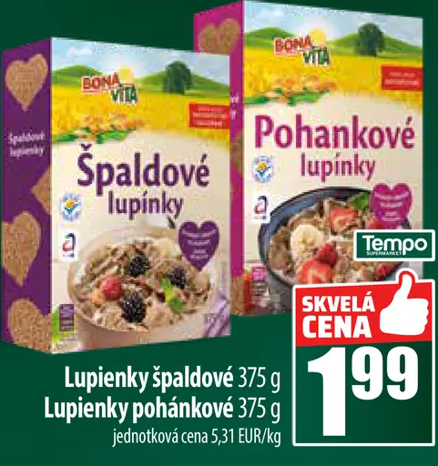 Bonavita Lupienky špaldové Lupienky pohánkové