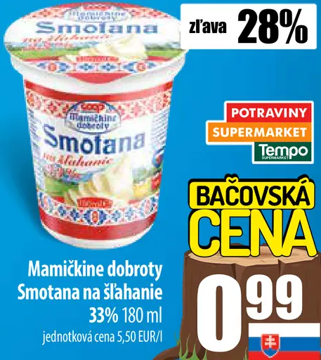 Maminkine dobroty Smotana na šľahanie