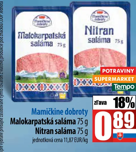 Mamičkine dobroty Malokarpatská saláma
