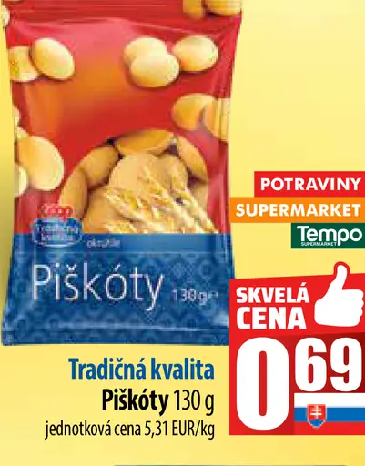 Tradičná kvalita Piškóty