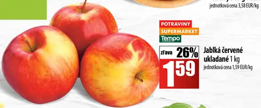 Červené jablká
