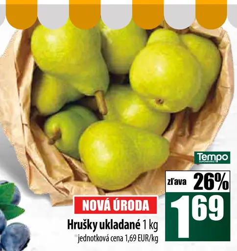 Tempo Hrušky ukladané