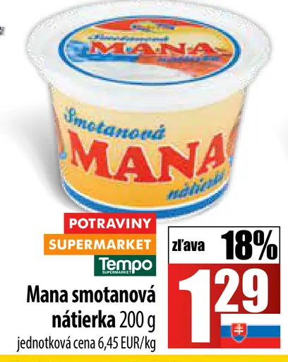 Mana Smotanová nátierka