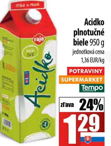 Rajo Acidko plnotučné