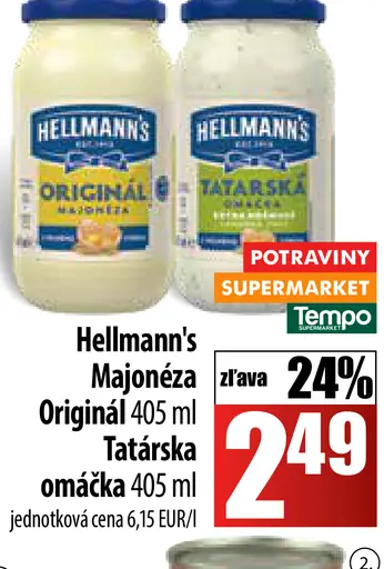 Hellmann's Tatárska omáčka/Majonéza