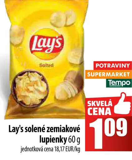 Lay's zemiakové solené lupienky