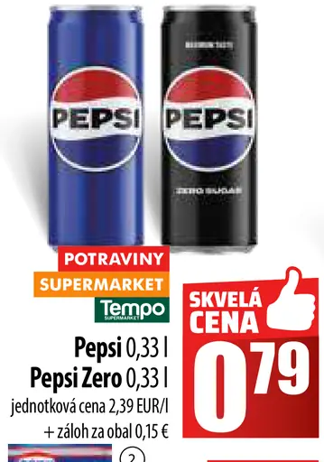 Pepsi plechovka
