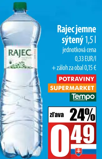 Rajec jemne sýtený